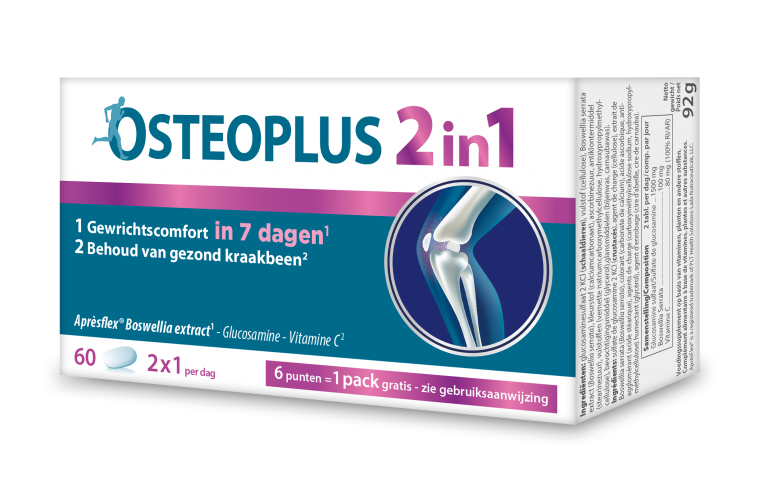 Osteoplus 2in1 voor behoud van gewrichtscomfort en beweeglijkheid in 7 dagen**