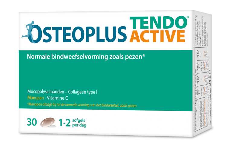 Osteoplus Tendoactive voor het behoud van normale vorming van bindweefsel**, zoals pezen en ligamenten